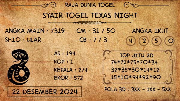 Prediksi Texas Night